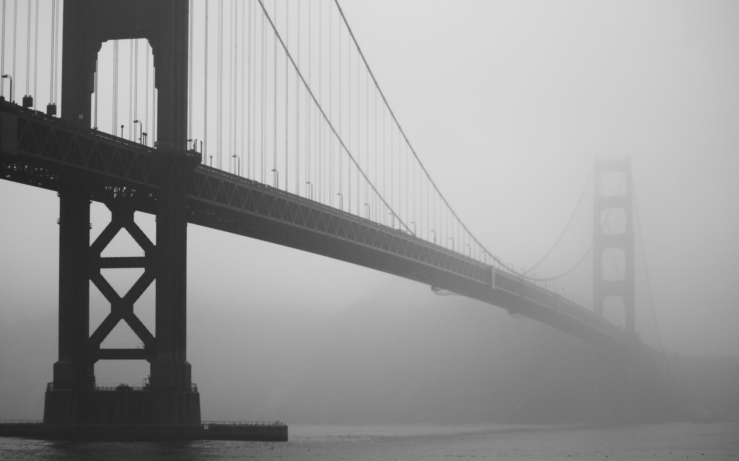 Бруклинский мост в тумане
