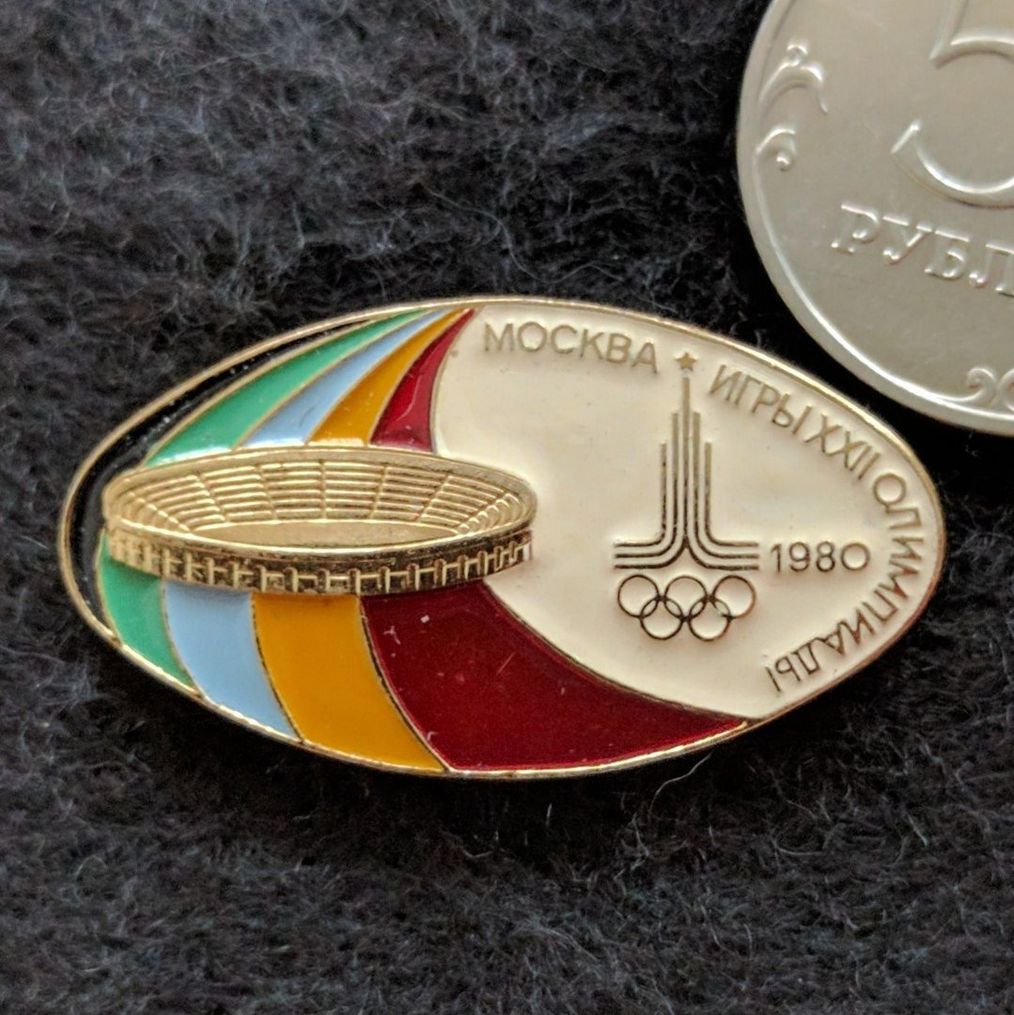 Значок олимпиады 1980