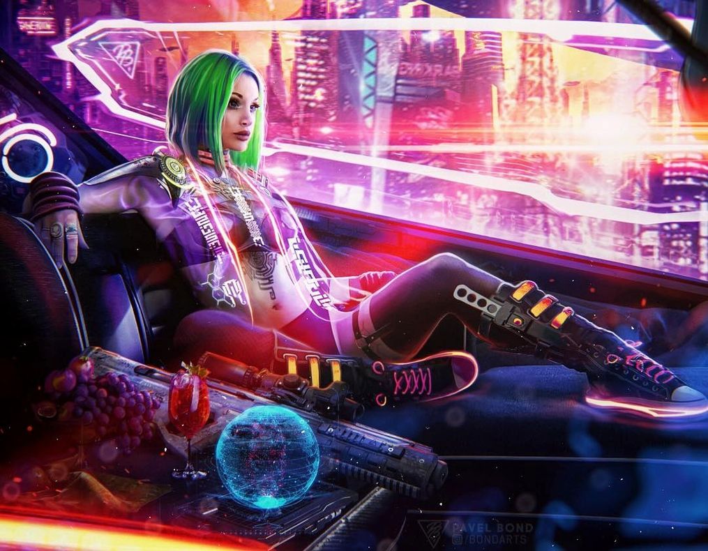 Neon girls cyberpunk фото 86