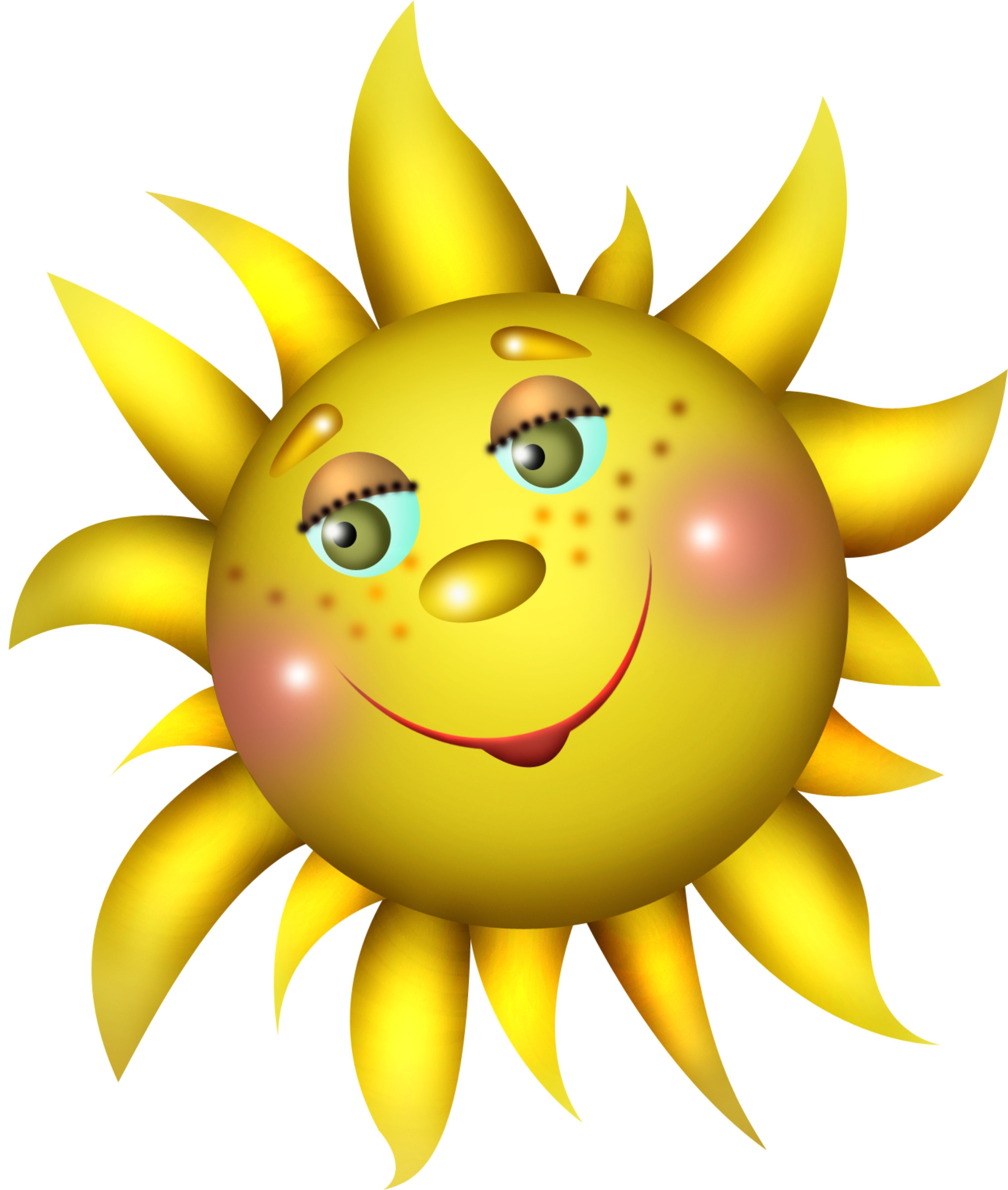 Солнышко в очках картинка для детей