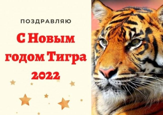 Поздравляю с Новым Годом Тигра 2022!